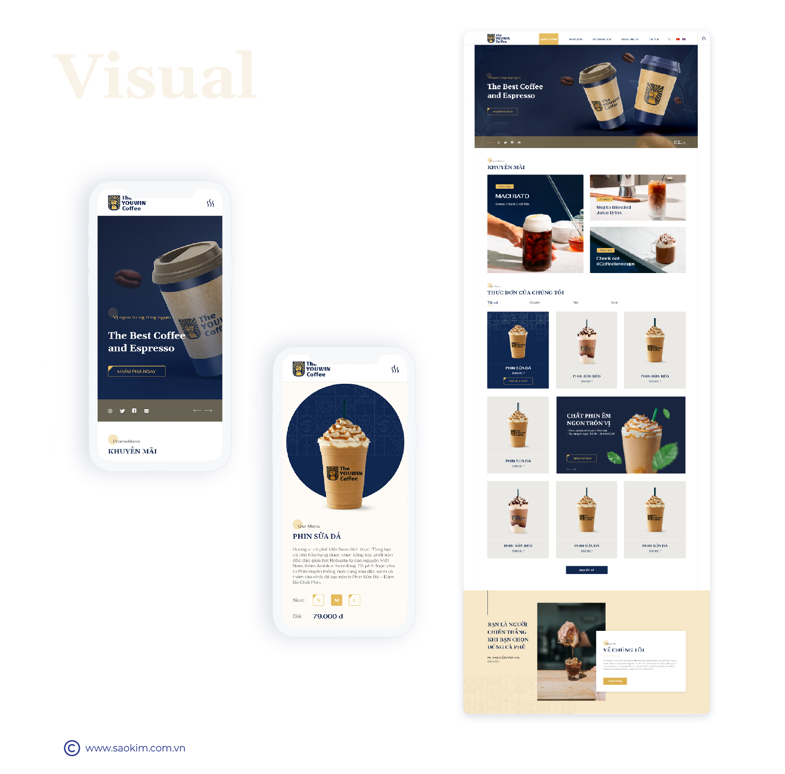 THE YOUWIN COFFEE - Design Website and Brand identity Youwin